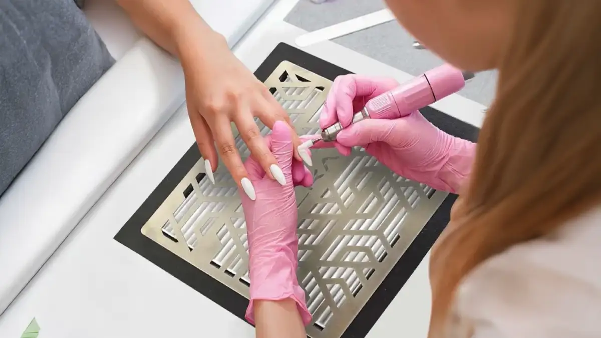 Campana de extracción de mesa para manicura